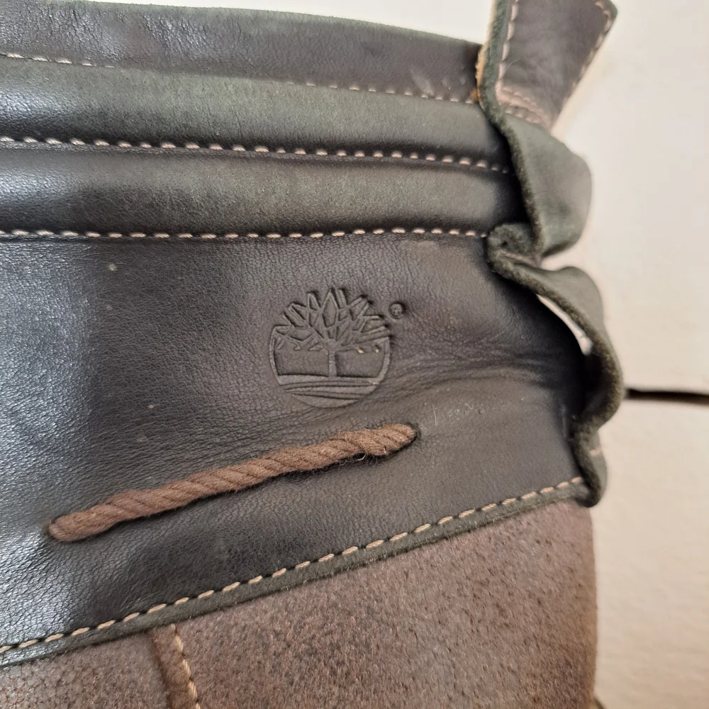 Timberland Men's Boots Brown Leather Lace Up Shoes Size 9.5 Wide - Picture 4 of 8